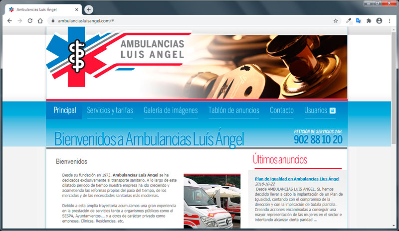 www.ambulanciasluisangel.com